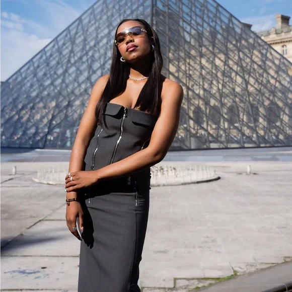 ZARA ZW COLLECTION BUSTIER TOP - Picture 10 of 11